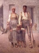 Jean Francois Millet The Peasant Family Sweden oil painting reproduction